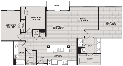  Floorplans C1 3 BEDROOM 2 BATH